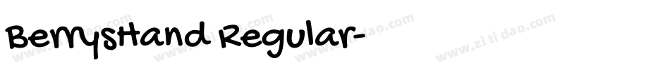 BerrysHand Regular字体转换